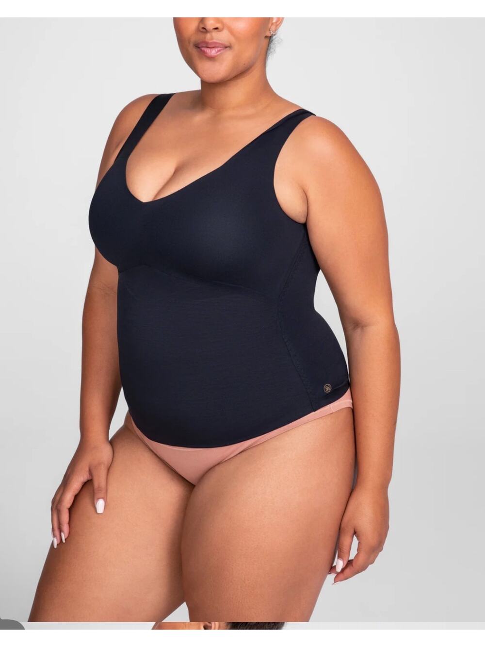 Honeylove Liftwear Tank Top Black Built-in Bra Full Support Womens 3X plus